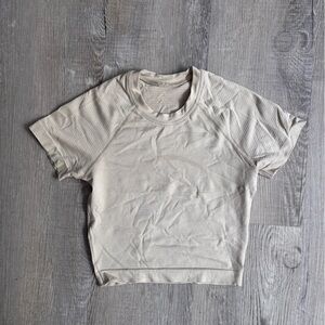 lululemon athletica Cream Crop Top